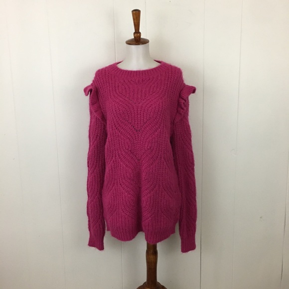 Boden NEW Cable Frill Crew Neck Sweater - Picture 1 of 8
